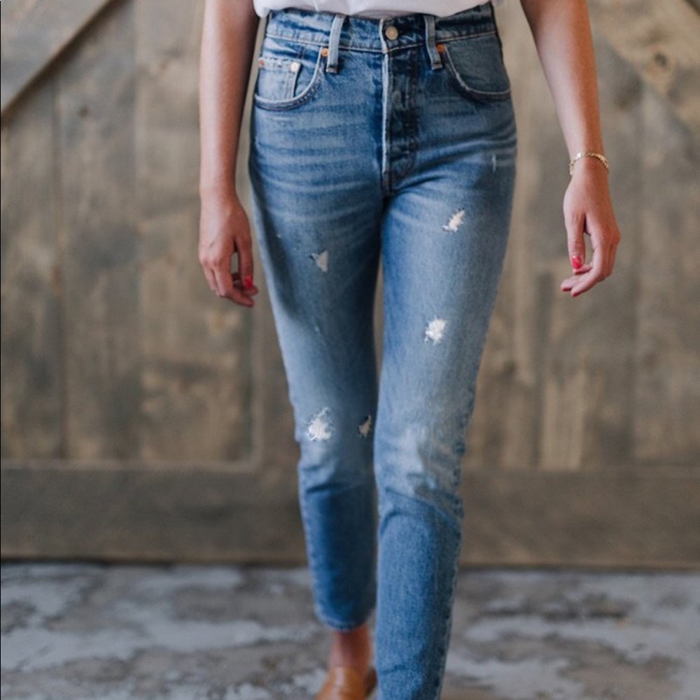 Post Modern Blues 501 Stretch Skinny Jeans